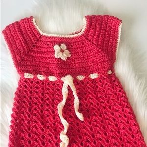 Beautiful Crocheted Baby Dress